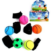 Jonglierball mit Gummiband mehrfarbig 32mm, verschiedene Ausführungen Jonglierball mit Gummiband mehrfarbig 32mm, verschiedene Ausführungen von B&G International