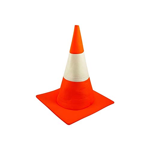 Adults Orange Road Traffic Cone Hat Funny Stag Night Fancy Dress Costume by Henbrandt von B&S Trendz