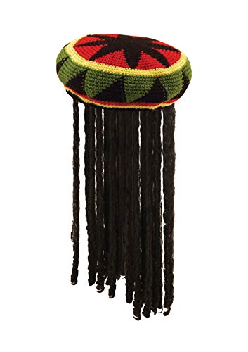 NEU Damen Herren Erwachsene Jamaikanisch Hut Perücke mit Dreadlocks Bob Marley Fancy Dress von B&S Trendz