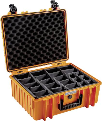 B & W International Outdoor Koffer outdoor.cases Typ 6000 32.6l (B x H x T) 510 x 215 x 419mm Orange von B & W International