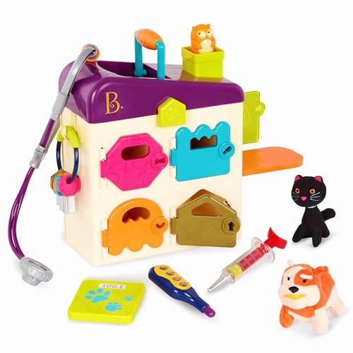 B. toys Tierarztkoffer für Kinder mit Kuscheltieren, Stethoskop, Spritze und mehr – Arztkoffer Tierarzt Spielzeug, Doktorkoffer Tierklinik ab 2 Jahren von B.