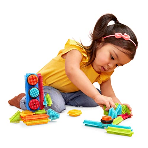 Bristle Blocks 36 Teile Bausteine Basic Set – Bauklötze mit Borsten, Motorikspielzeug – Kinder und Baby Spielzeug ab 2 Jahren von Battat
