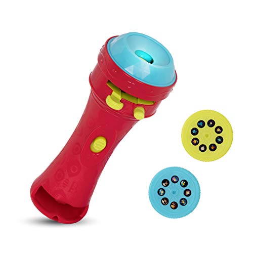 B. toys Projektor Taschenlampe Kinder Rot – Lernspielzeug mit Planeten und lustigen Aliens – Galaxy Diashow Spielzeug und Einschlafhilfe für Mädchen und Jungen ab 4 Jahre von B.