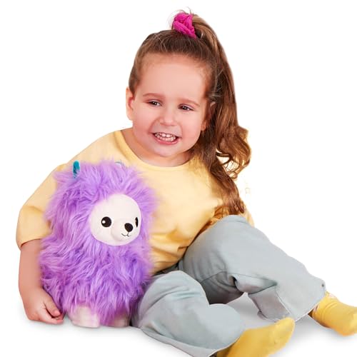 B. toys Kuscheltier Lama – Superweich mit langem Zottelfell – Plüschtier lila, Baby und Kinder Spielzeug für Mädchen und Jungen ab 0 Monate von B. toys
