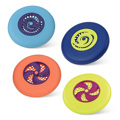 B. toys 4 Frisbee Scheiben im Set – Bunte Frisbees, Outdoor Spielzeug für Kinder für den Garten, Spielplatz, Strand, Park – Motorikspielzeug ab 3 Jahren von B. toys