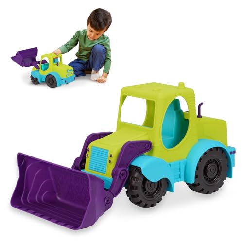 B. toys Großer Bagger 32 cm – Spielzeug für Sandkasten, Strand, Spielplatz und mehr – LKW Sandspielzeug für Kinder ab 18 Monaten von B. toys