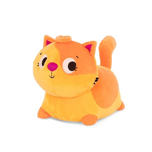 B. toys Krabbelspielzeug Baby, Krabbelhilfe Kuscheltier Katze mit Geräuschen, Krabbel mit mir – Miauendes Plüschtier Spielzeug für Kinder ab 6 Monaten von B.