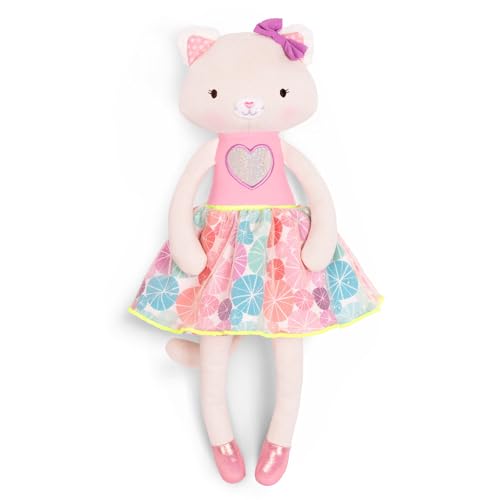 B. toys Kuscheltier Katze Ballerina – Cali Cat 38 cm Süßes Plüschtier mit Kleid, Tutu und Schleife – Spielzeug ab 18 Monaten von B.