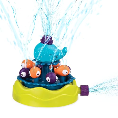 B. toys Wasserspielzeug Garten für Gartenschlauch– Sprinkler Wasserspiel für Draußen, Wasserspielzeug Wal – Outdoor Spielzeug für Kinder ab 2 Jahren von B. toys