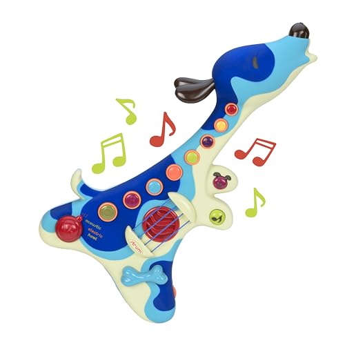 B. toys Woofer Kindergitarre – Spielzeug E Gitarre, Instrument mit Liedern, Akustikgitarre und Hundebellen – Spielzeug für Kinder ab 2 Jahre von B.