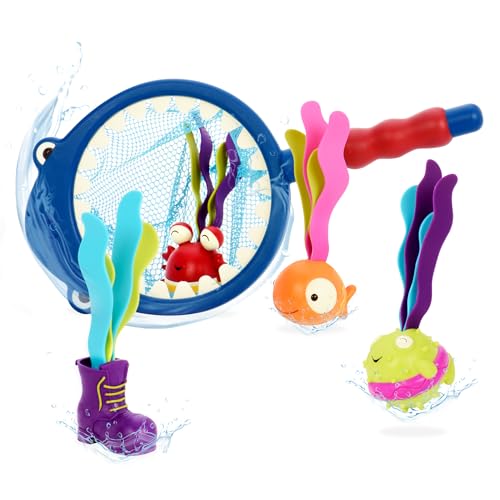 B. toys Hai Tauchspiel Badewannenspielzeug – Wasserspielzeug, Badespielzeug für Pool und Badewanne zum Tauchen – Spielzeug für Kinder ab 3 Jahren von B. toys