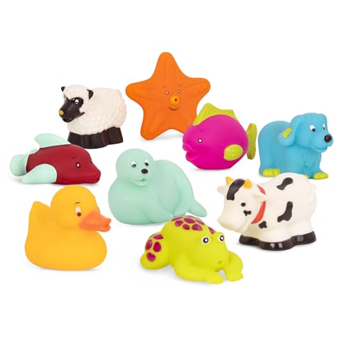 B. toys 45521 B. Squish & Splash Wasserspielzeug-Tiere Set 1, Mehrfarbig von B. toys