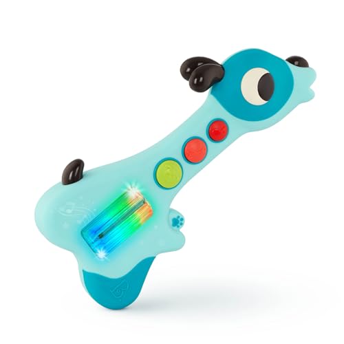 B. toys Babyspielzeug Mini Hunde Kindergitarre mit bunten Lichtern – Sensorik Spielzeug E Gitarre, Instrument mit Liedern und Hundegesang – Babyspielzeug für Kinder ab 6 Monaten von B.