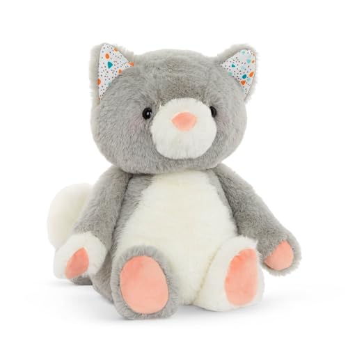 B. Softies Kuscheltier Katze – Superweich und groß – Plüschtier Kater grau, Baby und Kinder Spielzeug für Mädchen und Jungen ab 0 Monate von B. toys