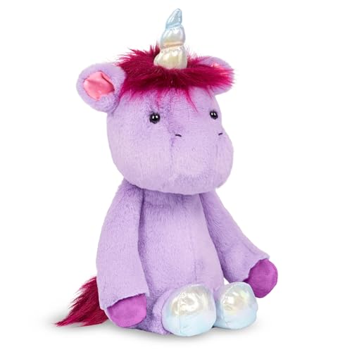 B. toys B. Softies BX2078EZ Kuscheltier Superweich mit silbernen Hufen – Plüschtier Einhorn lila, Baby und Kinder Spielzeug für Mädchen und Jungen ab 0 Monate von B. toys