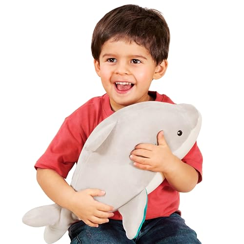 B. toys B. Softies BX2082C12Z Kuscheltier Hai – Superweich und groß – Plüschtier grau, Baby und Kinder Spielzeug für Mädchen und Jungen ab 0 Monate von B. toys