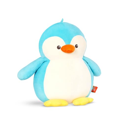 B. toys BX2083C12Z Knuddelbare Squishies-Poppy Animal B. Softies Kuscheltier Pinguin – Superweich und groß – Plüschtier blau, Baby und Kinder Spielzeug für Mädchen und Jungen ab 0 Monate von B.