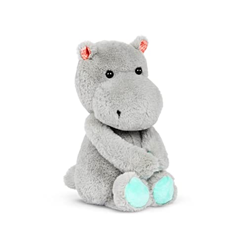 B. Softies BX2237EZ Kuscheltier Nilpferd – Superweich und groß – Plüschtier Hippo dunkelgrau, Baby und Kinder Spielzeug für Mädchen und Jungen ab 0 Monate, Grau von B.
