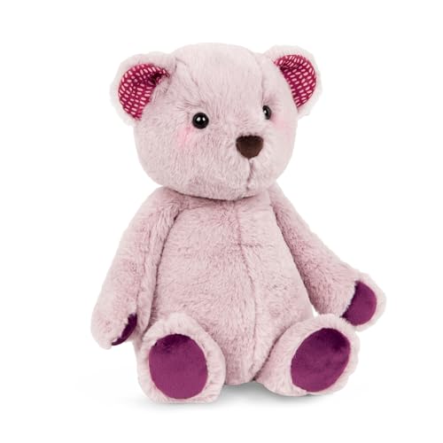 B. toys Kuscheltier Teddybär – Superweich mit süßen Ohren – Plüschtier Teddy lila violett, Baby und Kinder Spielzeug für Mädchen und Jungen ab 0 Monate von B.