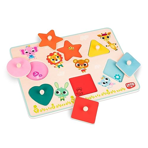 B. toys – Holzpuzzle Kinder – Steckpuzzle Holz – Puzzle Kinder mit Formen, Farben, Tieren – Holzspielzeug Kinderpuzzle – Baby Spielzeug ab 18 Monaten – Buntes Puzzle B. toys – Holzpuzzle Kinder – Steckpuzzle Holz – Puzzle Kinder mit Formen, Farben, Tieren – Holzspielzeug Kinderpuzzle – Baby Spielzeug ab 18 Monaten – Buntes Puzzle von B.