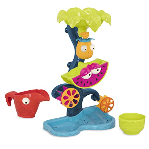 B. toys Badespielzeug Baby Tropische Wassermühle mit Becher – Wasserspielzeug, Badewannenspielzeug, Sandspielzeug – Spielzeug für Kinder ab 18 Monaten von B.