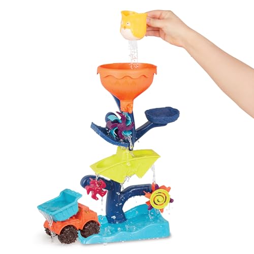 B. toys Badespielzeug Baby Wassermühle mit Kipper LKW, Becher und Trichter Wasserspielzeug und Sandspielzeug für Kinder ab 18 Monaten von B.