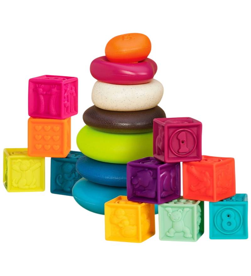 B. toys Bauklötze - 17 Teile - One Zwei Quetsch- und Übersprings - B. toys - One Size - Bauklötze B. toys Bauklötze - 17 Teile - One Zwei Quetsch- und Übersprings - B. toys - One Size - Bauklötze von B. toys
