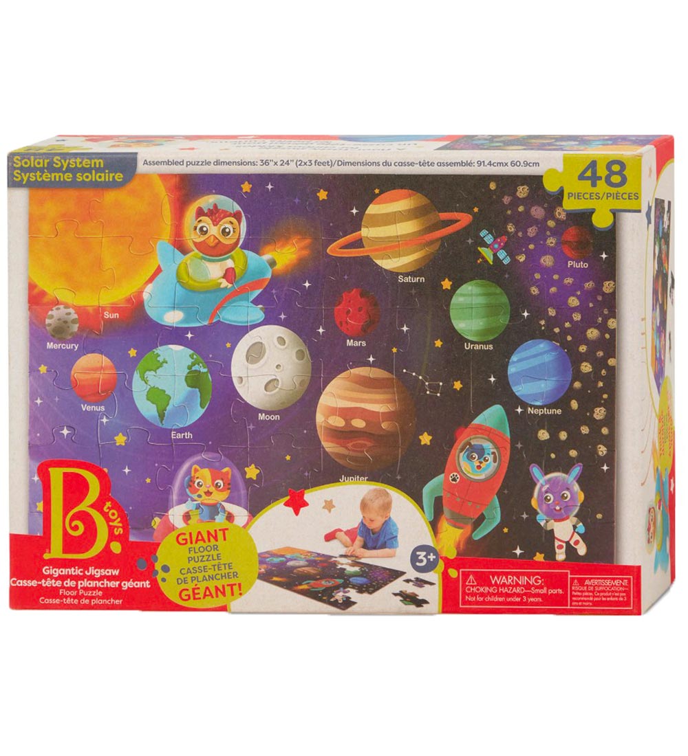 B. toys Bodenpuzzle - 48 Teile - Das Sonnensystem - B. toys - One Size - Puzzlespiele von B. toys