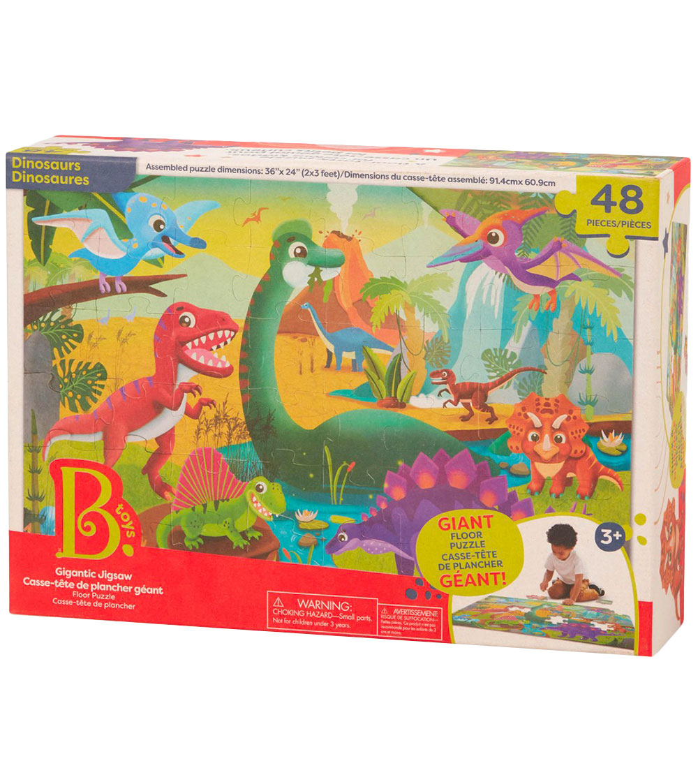 B. toys Bodenpuzzle - 48 Teile - Dino - B. toys - One Size - Puzzlespiele von B. toys