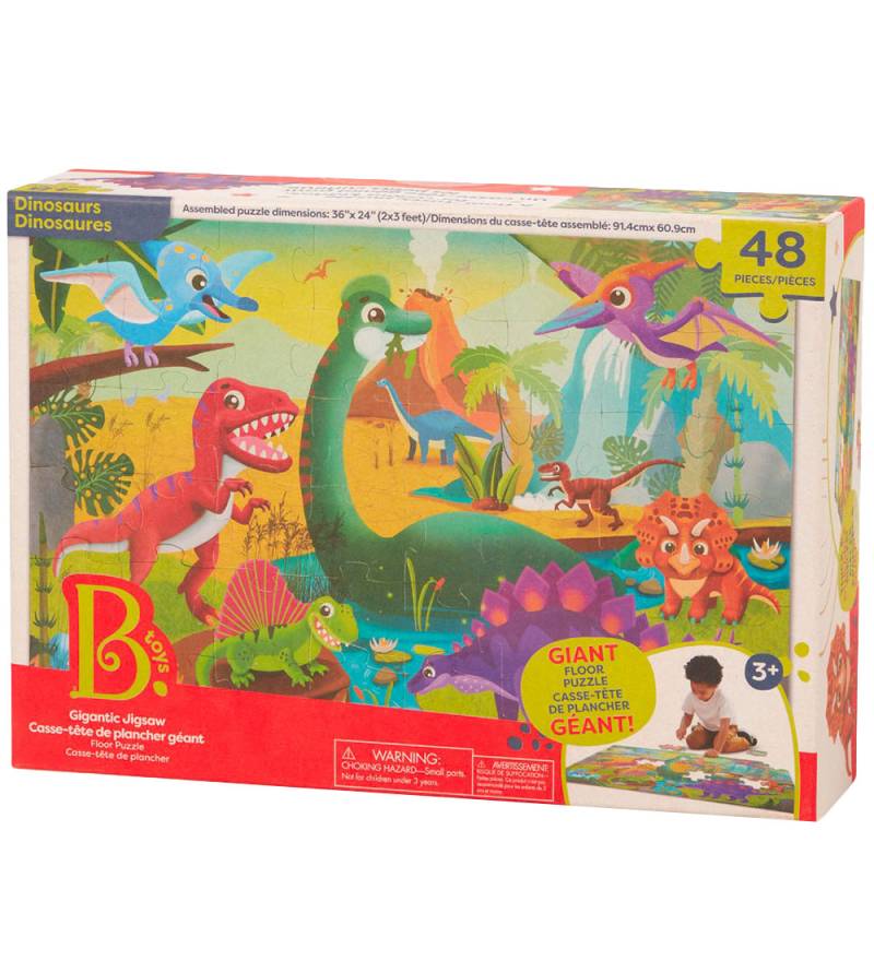B. toys Bodenpuzzle - 48 Teile - Dino - B. toys - One Size - Puzzlespiele B. toys Bodenpuzzle - 48 Teile - Dino - B. toys - One Size - Puzzlespiele von B. toys