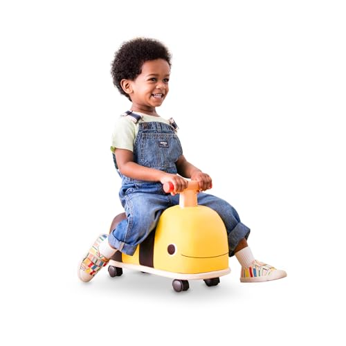 B. toys Rutschauto aus Holz – Rutscher Biene auf Rollen für Kinder und Babys, Kinderfahrzeug, Rutschfahrzeug, Babyrutscher, Spielzeug ab 18 Monaten von B. toys