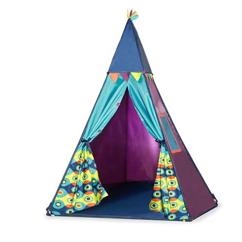 B. toys Tipi Zelt für Kinder mit Laterne für Licht – Spielzelt für Drinnen, Kinderzimmer, Indoor – Kinderzelt für Jungen und Mädchen ab 3 Jahren von B. toys