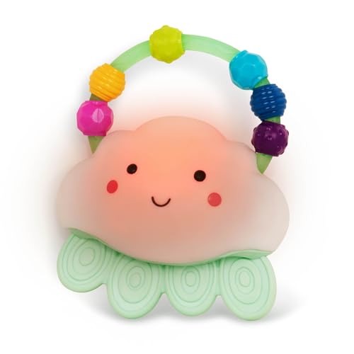 B. toys Babyspielzeug mit buntem Farbwechsel Licht und Regenbogen Perlen – Wolke Baby Spielzeug ab 3 Monaten von B.