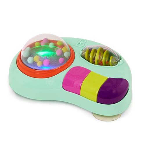 B. toys – Baby Spielzeug für Hochstuhl – Saugnapf Spielzeug mit Musik, Lichtern, Geräuschen – Sensorik Spielzeug – Motorikspielzeug Activity Babyspielzeug – ab 6 Monaten – Whirly Pop von B.