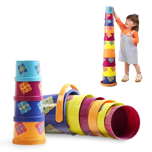 B. Toys – 10 Stapelbecher Baby – buntes Stapelspiel – Kinderzimmer, Badespielzeug, Gartenspielzeug – Stapelspielzeug – Baby Spielzeug ab 18 Monaten – Bazillion Buckets B. Toys – 10 Stapelbecher Baby – buntes Stapelspiel – Kinderzimmer, Badespielzeug, Gartenspielzeug – Stapelspielzeug – Baby Spielzeug ab 18 Monaten – Bazillion Buckets von B.