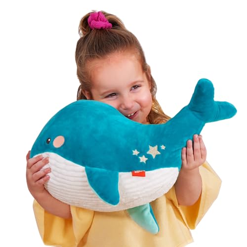 B. toys Kuscheltier Wal – Superweich und groß – Plüschtier blau, Baby und Kinder Spielzeug für Mädchen und Jungen ab 0 Monate von B.