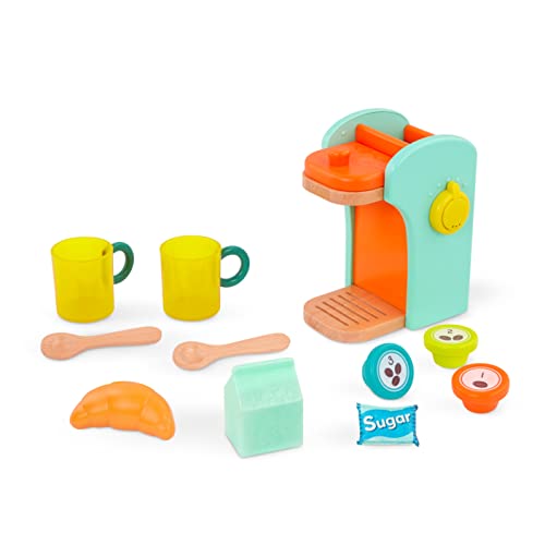 B. toys BX2032Z Kaffeemaschine Kinder Holz – 10 Zubehörteile – Kinderküche Spielset – Spielzeug ab 2 Jahren – Café au Play, Bunt, Medium B. toys BX2032Z Kaffeemaschine Kinder Holz – 10 Zubehörteile – Kinderküche Spielset – Spielzeug ab 2 Jahren – Café au Play, Bunt, Medium von B.