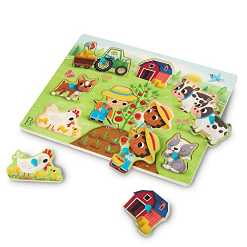 B. TOYS – Holzpuzzle Kinder – Steckpuzzle Holz – Puzzle Kinder mit Bauernhofieren – Holzspielzeug Kinderpuzzle – Baby Spielzeug ab 2 Jahren – Buntes Puzzle B. TOYS – Holzpuzzle Kinder – Steckpuzzle Holz – Puzzle Kinder mit Bauernhofieren – Holzspielzeug Kinderpuzzle – Baby Spielzeug ab 2 Jahren – Buntes Puzzle von B.