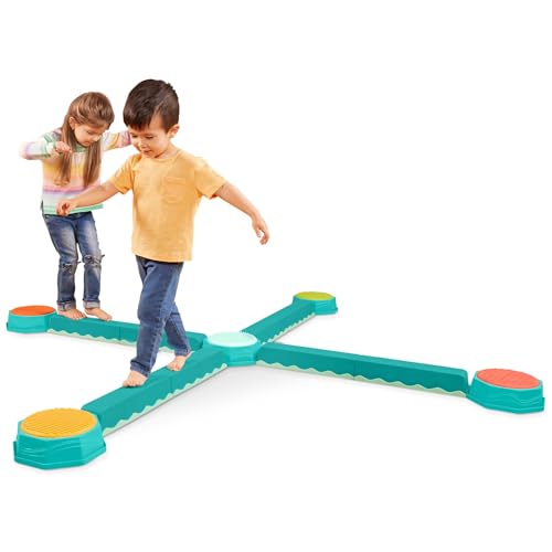 B. toys – Balancierbalken für Kinder – Ineinandergreifende Stapelsteine rutschfest – 5 Sensorik Balanciersteine & 8 Schwebebalken – Flusssteine zum Balancieren – Trittsteine ab 3 Jahren B. toys – Balancierbalken für Kinder – Ineinandergreifende Stapelsteine rutschfest – 5 Sensorik Balanciersteine & 8 Schwebebalken – Flusssteine zum Balancieren – Trittsteine ab 3 Jahren von B.