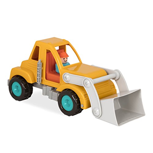 Battat Großer LKW Frontlader Bagger Sandkasten mit Figur 31 cm – Sandspielzeug Kinder Spielzeug Fahrzeug für Mädchen und Jungen ab 18 Monaten (2 Teile) von Battat