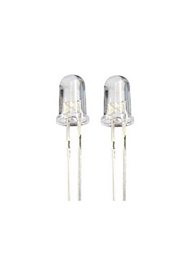 Blink LED 3mm blau selbstblinkend klarer Dom 2 Stück (0029) von B2Q