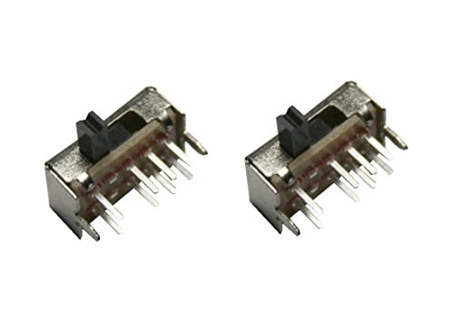 B2Q Mini Schiebeschalter Schalter SK-23D07VG4 8pin 3Positionen 90° 2 Stück (0024) von B2Q