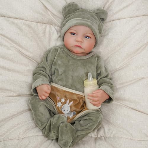 BABESIDE Reborn Puppen Junge 18 Zoll Realistische Babypuppe mit Offenen Augen Wiedergeborenes Neugeborenes echte Puppe Lebensechte Babypuppen Anatomisch Korrekt Sieht Aus Wie EIN Echtes Baby BABESIDE Reborn Puppen Junge 18 Zoll Realistische Babypuppe mit Offenen Augen Wiedergeborenes Neugeborenes echte Puppe Lebensechte Babypuppen Anatomisch Korrekt Sieht Aus Wie EIN Echtes Baby von BABESIDE