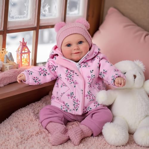 BABESIDE Realistische Reborn-Babypuppen 20 Zoll Neugeborene Babypuppen Lebensechte Babypuppen für Mädchen Babypuppe mit weichem Körper Sieht aus wie echte Reborn-Kleinkindpuppen mit offenen Augen BABESIDE Realistische Reborn-Babypuppen 20 Zoll Neugeborene Babypuppen Lebensechte Babypuppen für Mädchen Babypuppe mit weichem Körper Sieht aus wie echte Reborn-Kleinkindpuppen mit offenen Augen von BABESIDE