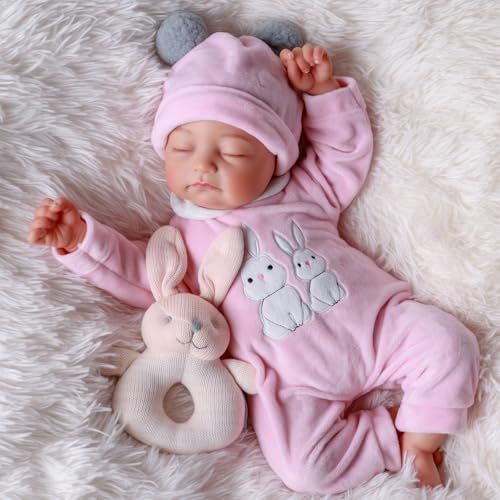 BABESIDE 50.8 cm großer Reborn Baby Junge schläft schnell und träumt süße Träume, DASS er Nicht echt ist. Er ist handgefertigt und hat den weichsten Körper, den Sie jemals gefühlt haben von BABESIDE