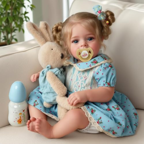 BABESIDE Realistische Babypuppen Echte Reborn-Babypuppen 20 Zoll Neugeborene Babypuppe Mädchen Real Life Weiche Silikonrubbberpuppe Realistisches Baby Geeignet für Kinder ab 3 Jahren von BABESIDE