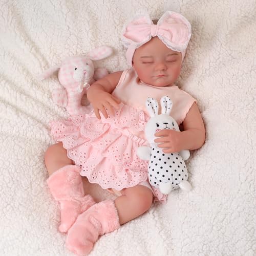 BABESIDE Realistische Reborn-Babypuppen 50.8 cm Lebensechte Neugeborene Reborn-Babys Echte Mädchenpuppe Weicher vinylstoffkörper mit Fütterungsset Geschenkbox BABESIDE Realistische Reborn-Babypuppen 50.8 cm Lebensechte Neugeborene Reborn-Babys Echte Mädchenpuppe Weicher vinylstoffkörper mit Fütterungsset Geschenkbox von BABESIDE