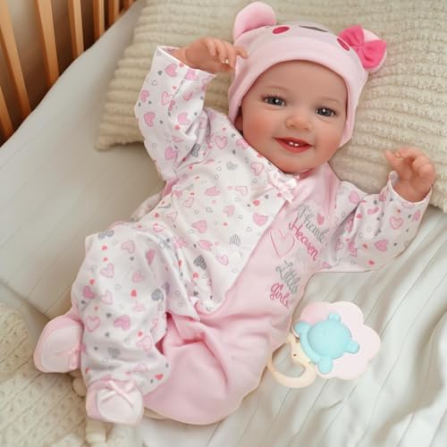 BABESIDE Reborn-Baby Puppen Lebensechte 20 Zoll Realistische Baby Puppen Weicher Körper Real Life Neugeborenes Baby Puppe Mädchen Schönes Erwachen mit Geschenkbox für Kinder Geburtstag Sammlung BABESIDE Reborn-Baby Puppen Lebensechte 20 Zoll Realistische Baby Puppen Weicher Körper Real Life Neugeborenes Baby Puppe Mädchen Schönes Erwachen mit Geschenkbox für Kinder Geburtstag Sammlung von BABESIDE