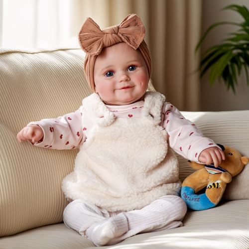 BABESIDE Reborn Baby Puppen 20 Zoll - Lebensechte Wiedergeborene Babypuppen mit Süßem Lächeln - Realistische Neugeborene Mädchen Geschenk Spielzeug von BABESIDE