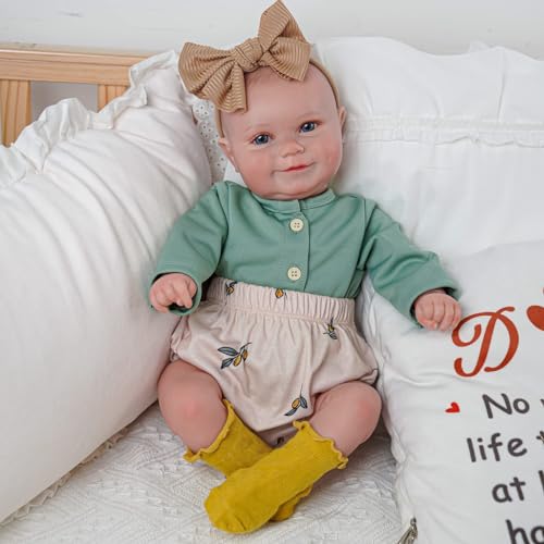 BABESIDE Reborn Dolls Lebensechte Babypuppe 24 Zoll Neugeborenes Baby White von BABESIDE
